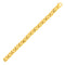 Mens Twisted Oval Link Bracelet in 14k Yellow Gold